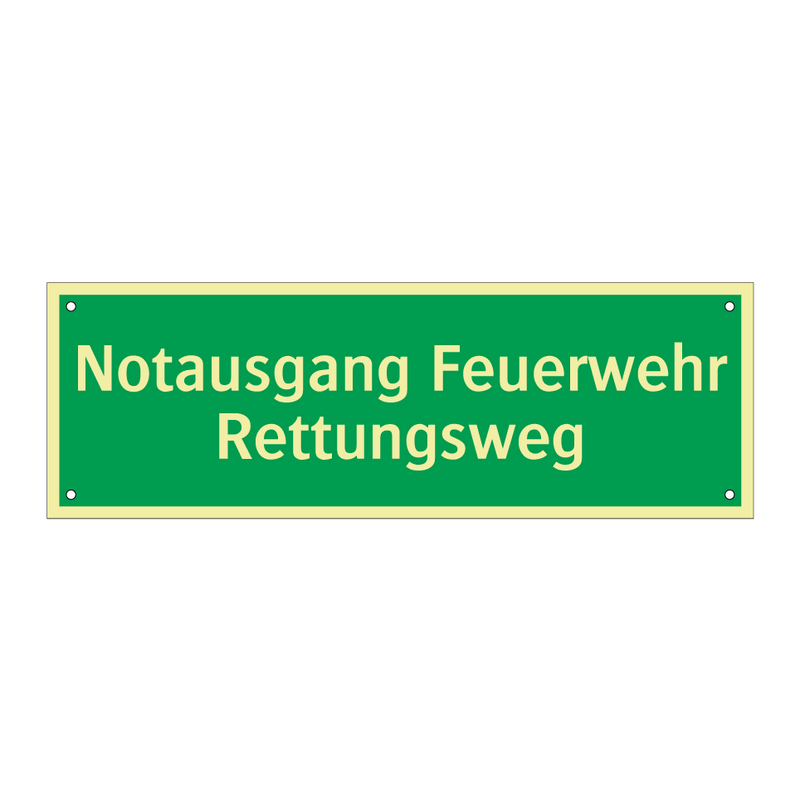 Notausgang Feuerwehr Rettungsweg