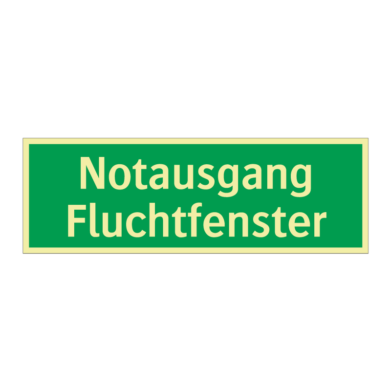 Notausgang Fluchtfenster