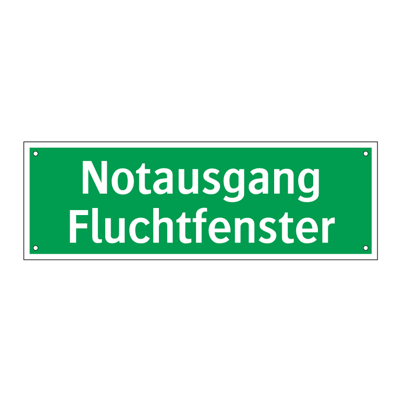 Notausgang Fluchtfenster