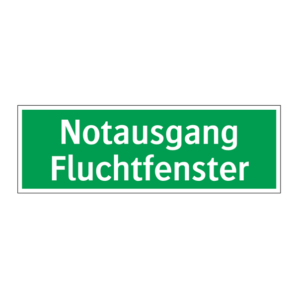 Notausgang Fluchtfenster