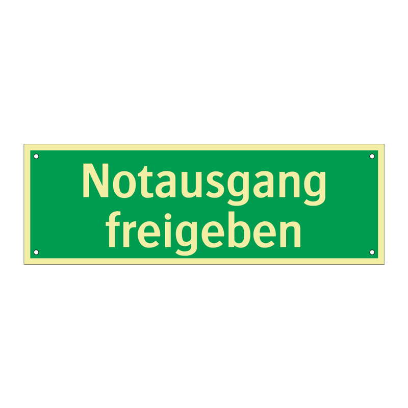 Notausgang freigeben