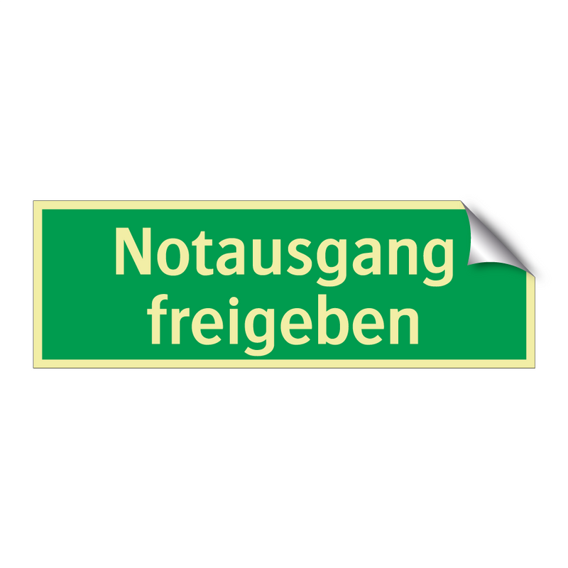 Notausgang freigeben