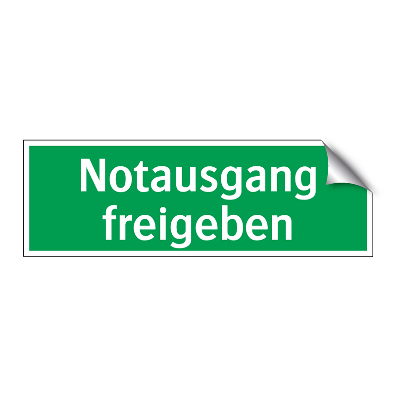 Notausgang freigeben