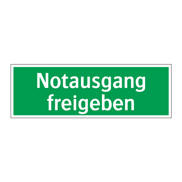 Notausgang freigeben