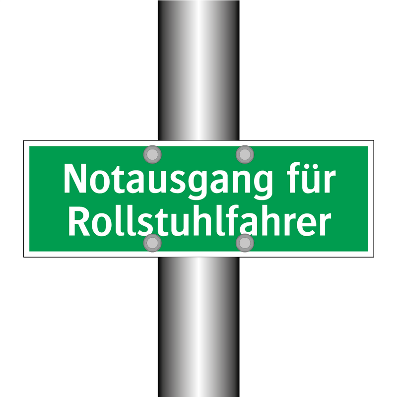 Notausgang für Rollstuhlfahrer