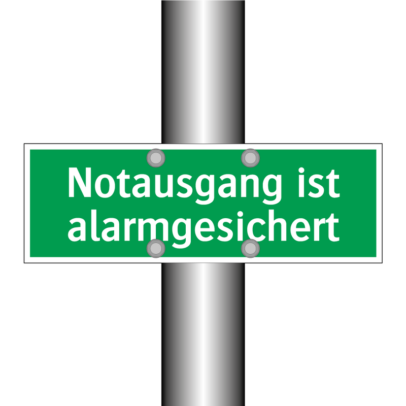 Notausgang ist alarmgesichert