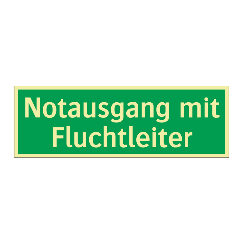 Notausgang mit Fluchtleiter