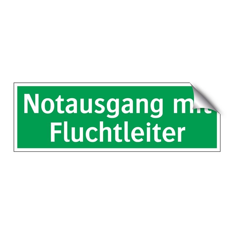 Notausgang mit Fluchtleiter