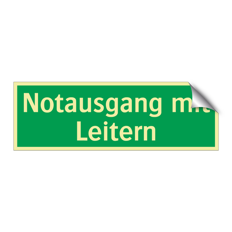 Notausgang mit Leitern