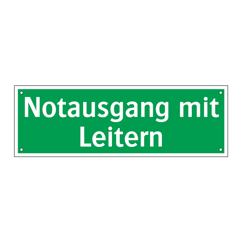 Notausgang mit Leitern