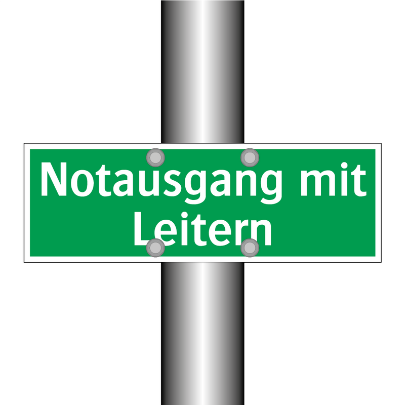 Notausgang mit Leitern