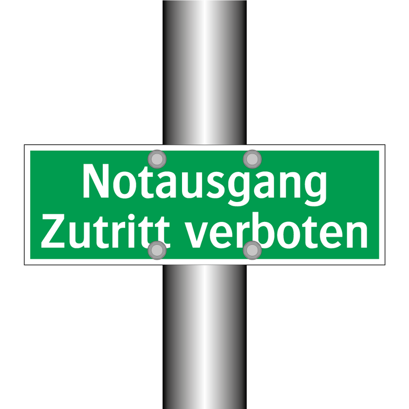 Notausgang Zutritt verboten