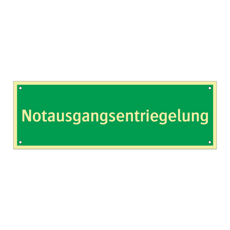 Notausgangsentriegelung