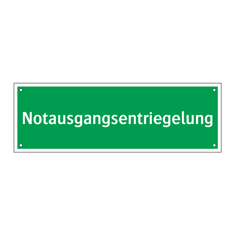 Notausgangsentriegelung