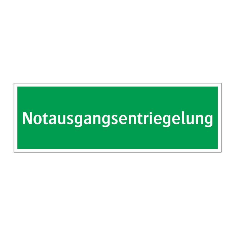 Notausgangsentriegelung