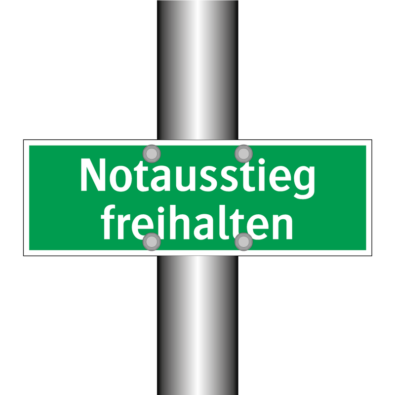 Notausstieg freihalten