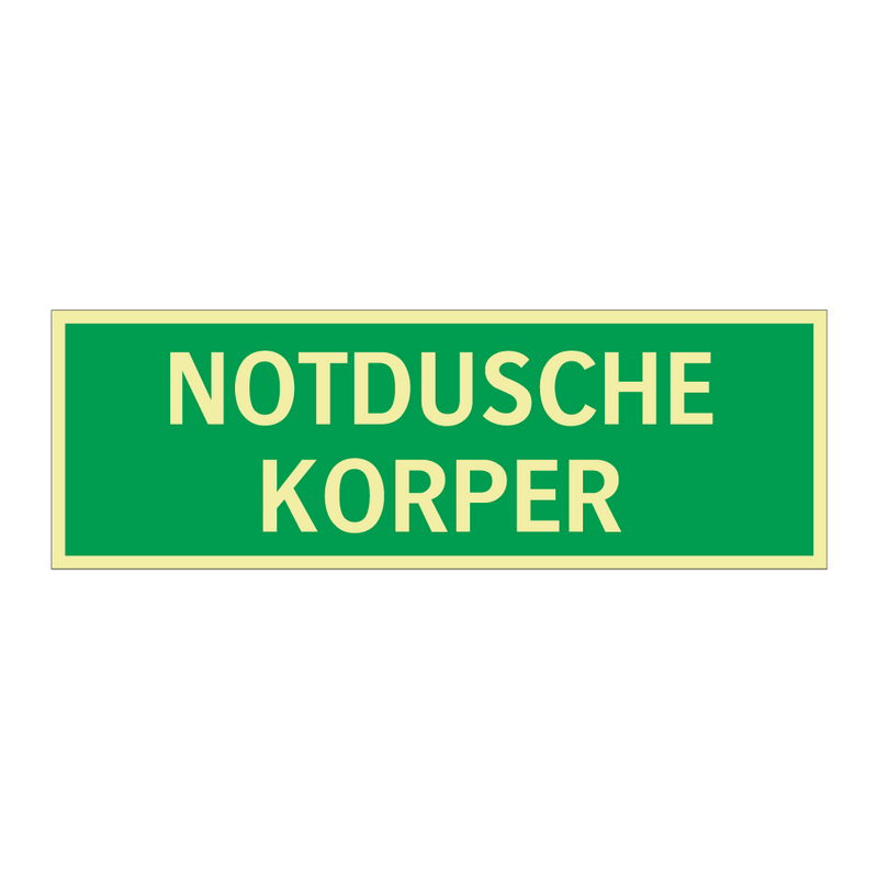 NOTDUSCHE KORPER