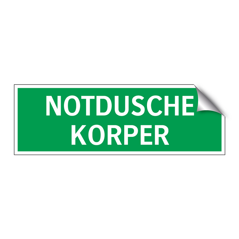 NOTDUSCHE KORPER