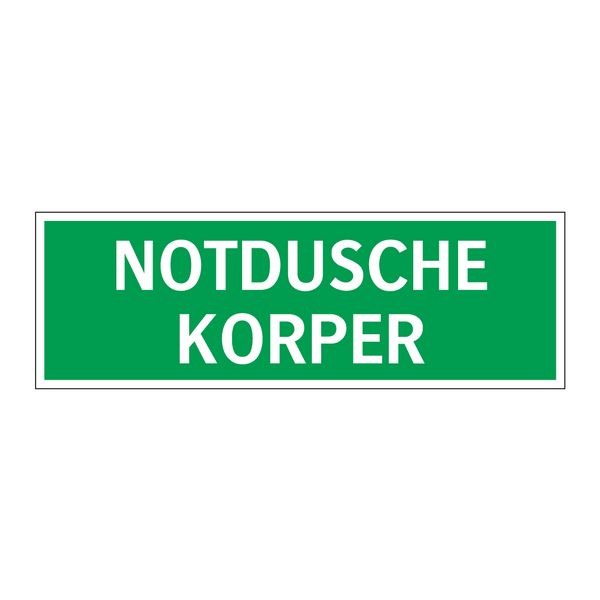 NOTDUSCHE KORPER