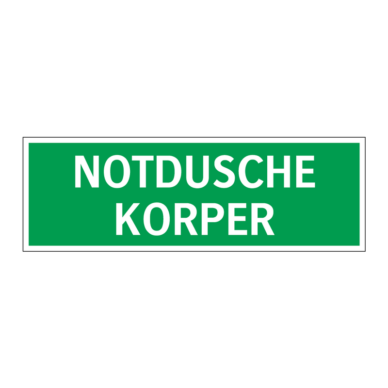 NOTDUSCHE KORPER