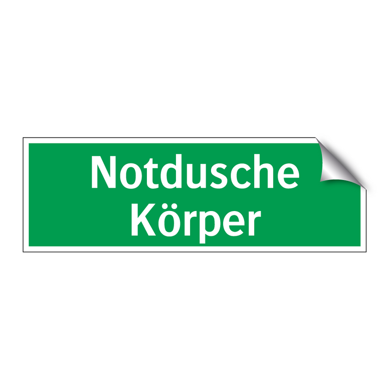 Notdusche Körper