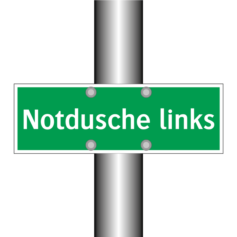 Notdusche links