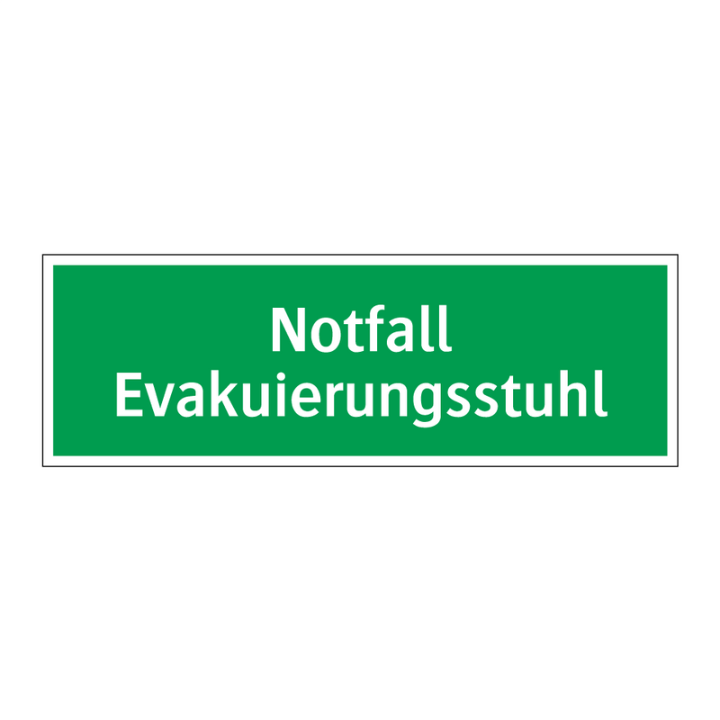 Notfall Evakuierungsstuhl