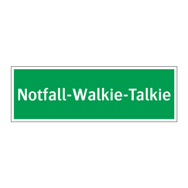 Notfall-Walkie-Talkie