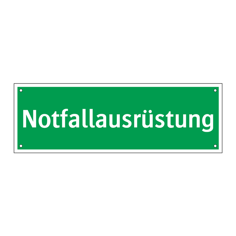 Notfallausrüstung