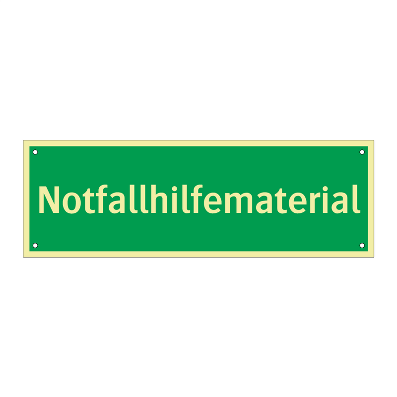 Notfallhilfematerial