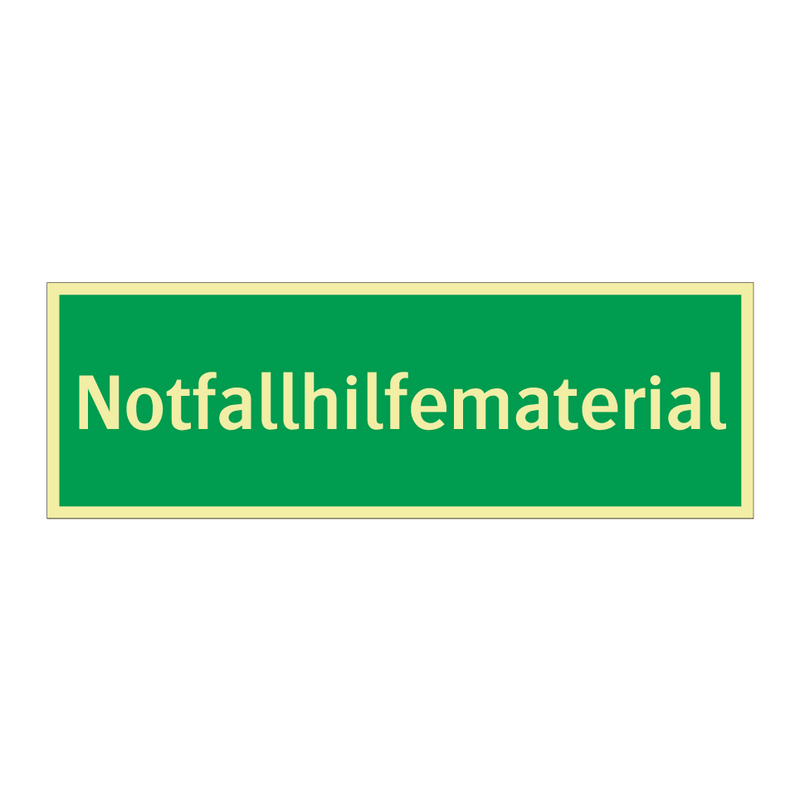 Notfallhilfematerial