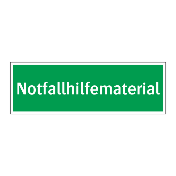 Notfallhilfematerial