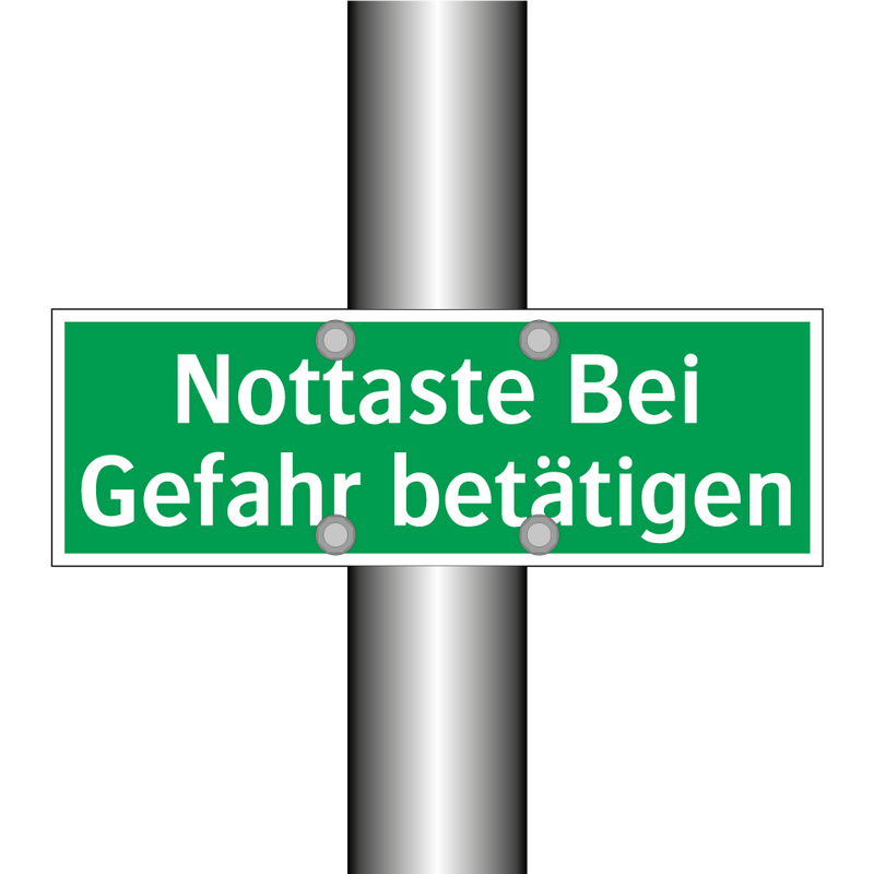 Nottaste Bei Gefahr betätigen