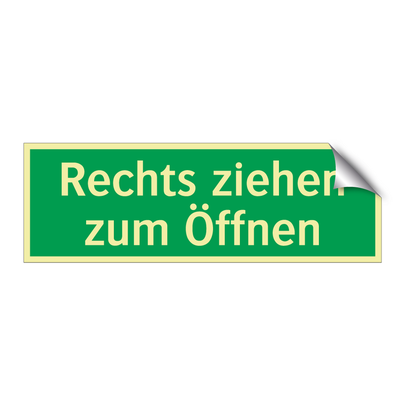 Rechts ziehen zum Öffnen