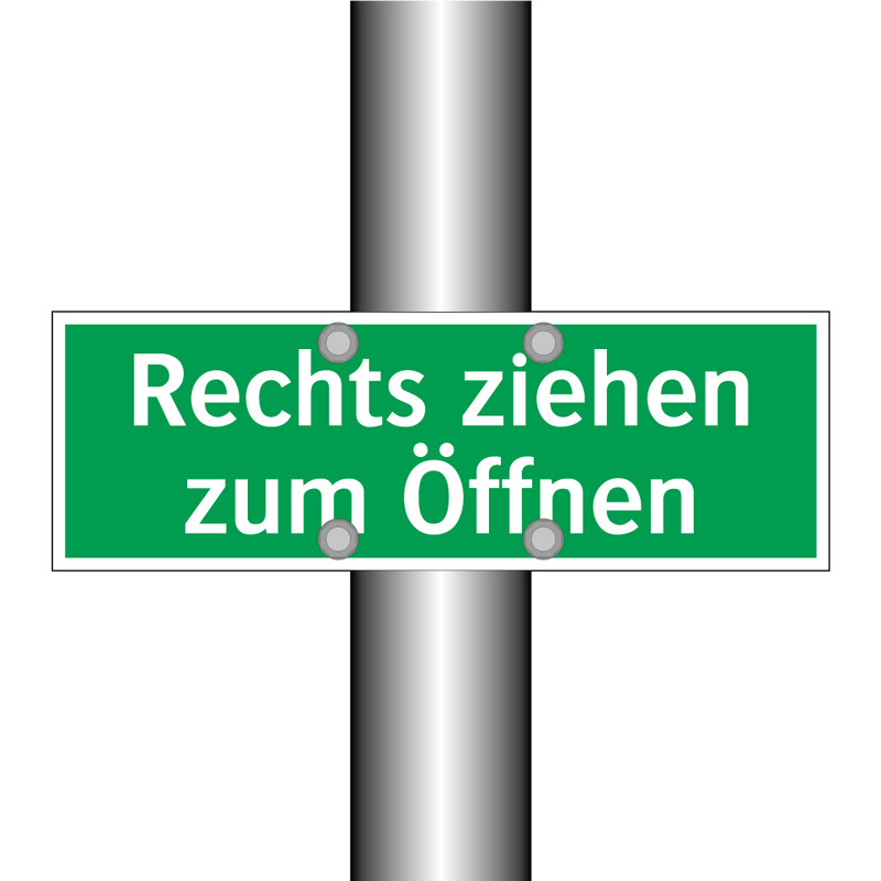 Rechts ziehen zum Öffnen