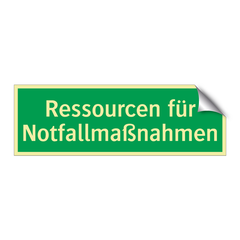 Ressourcen für Notfallmaßnahmen