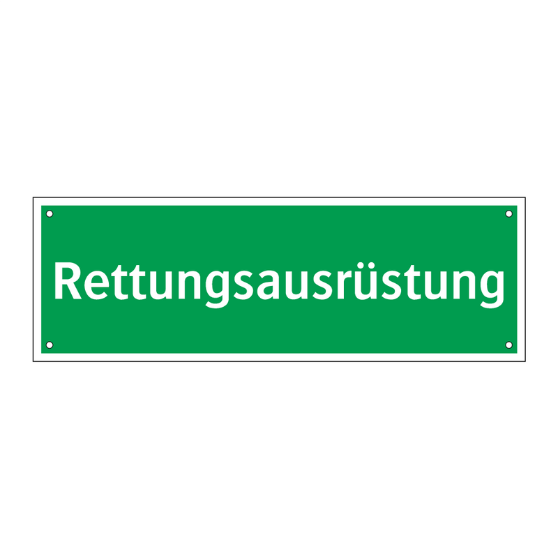 Rettungsausrüstung