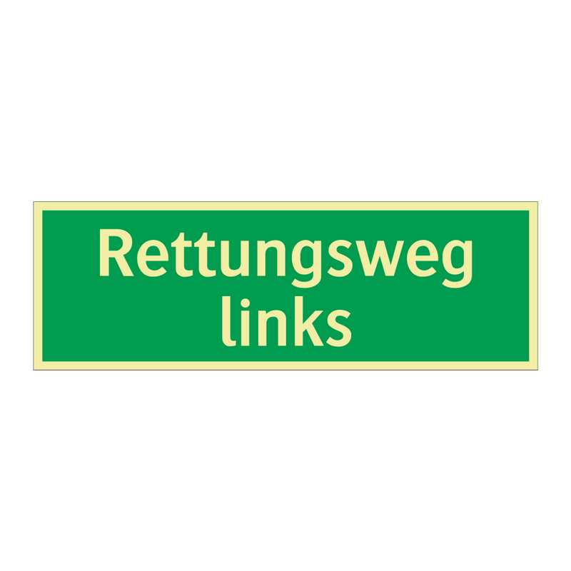 Rettungsweg links