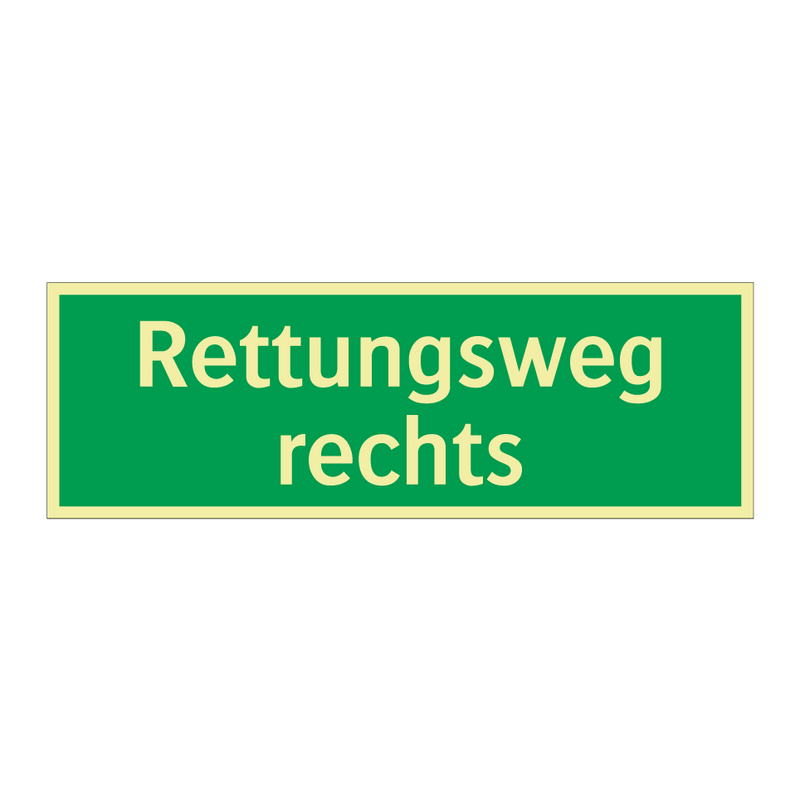 Rettungsweg rechts