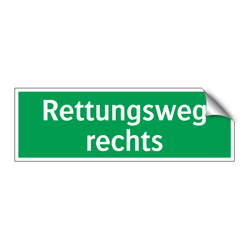 Rettungsweg rechts