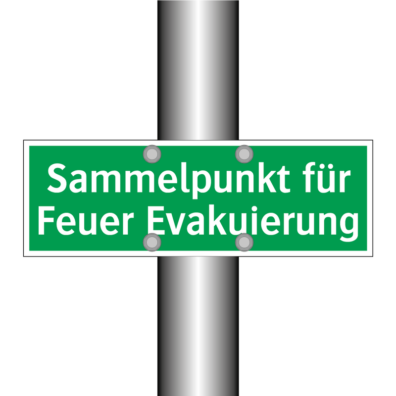 Sammelpunkt für Feuer Evakuierung