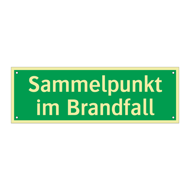 Sammelpunkt im Brandfall