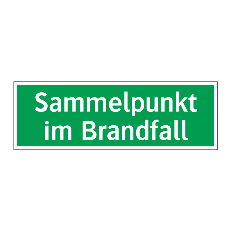 Sammelpunkt im Brandfall