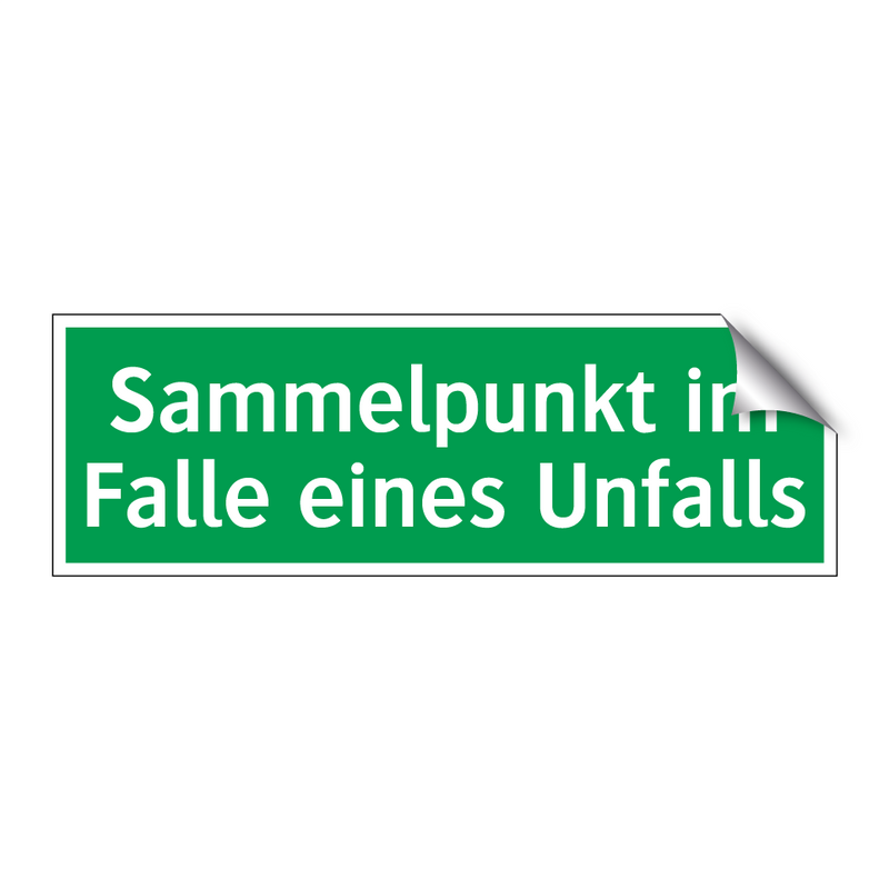 Sammelpunkt im Falle eines Unfalls