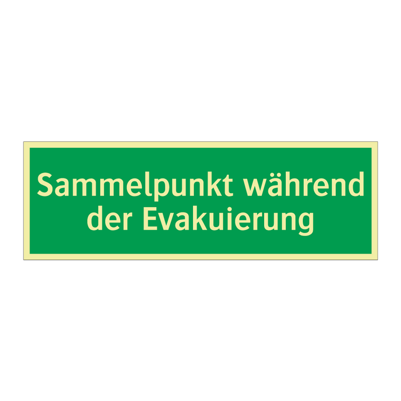 Sammelpunkt während der Evakuierung