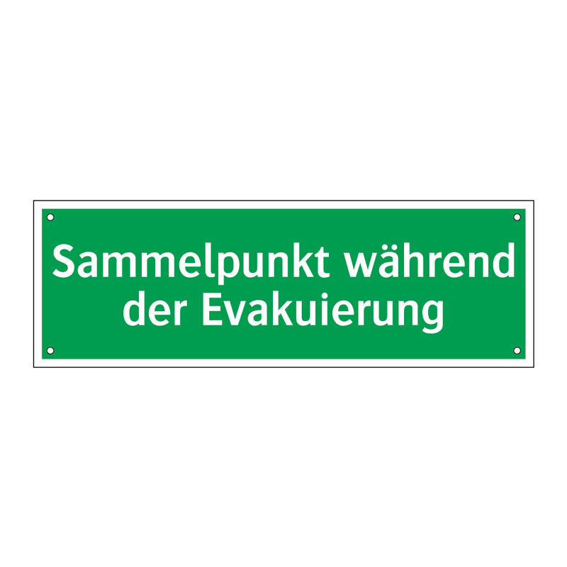 Sammelpunkt während der Evakuierung