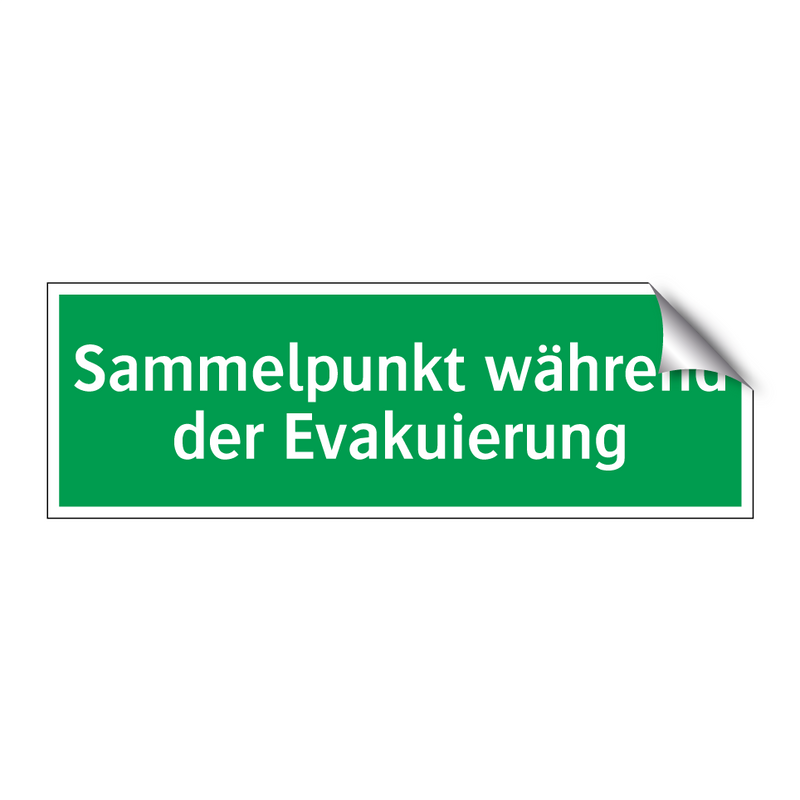 Sammelpunkt während der Evakuierung