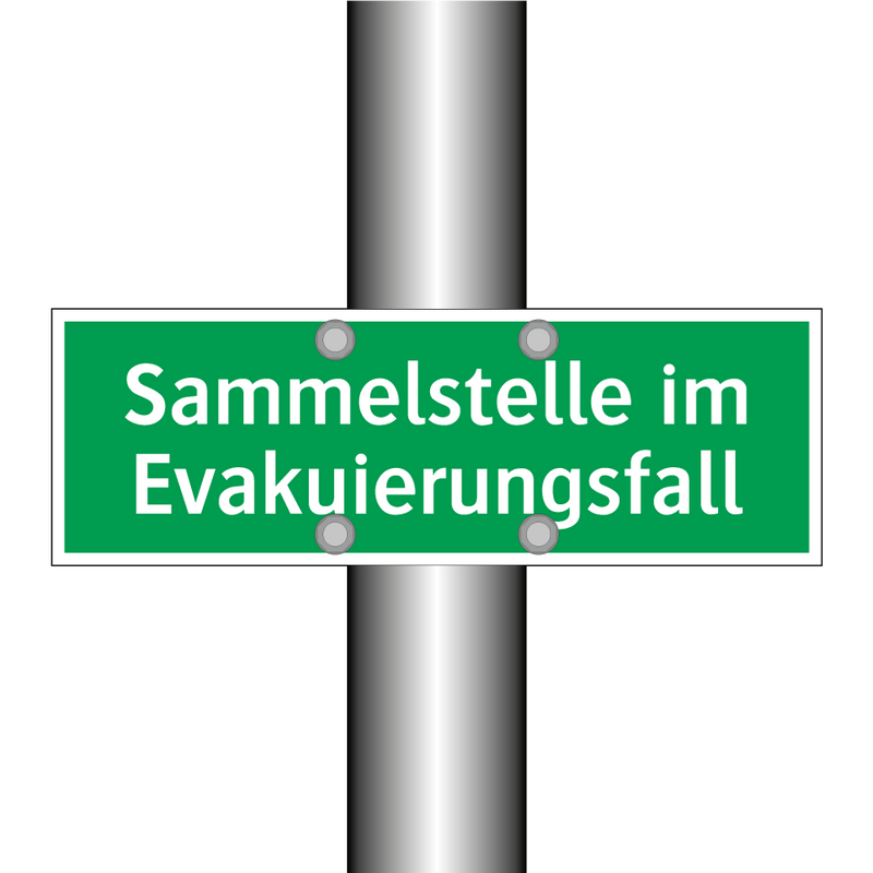 Sammelstelle im Evakuierungsfall