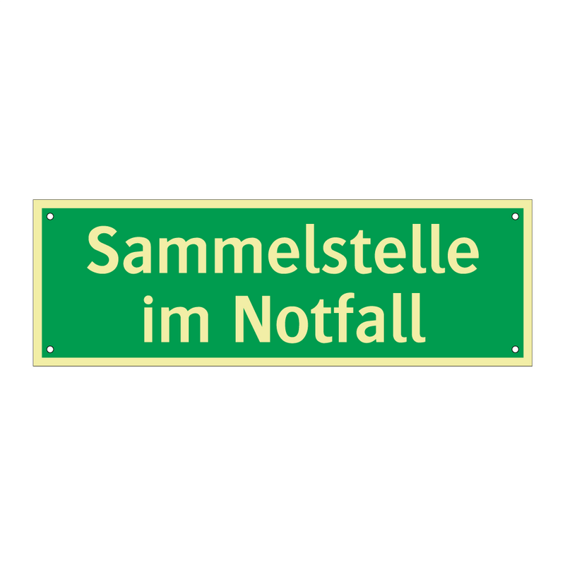 Sammelstelle im Notfall