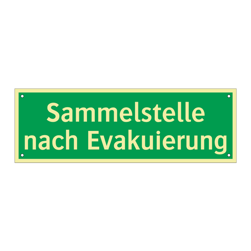 Sammelstelle nach Evakuierung